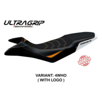 HOUSSE DE SELLE COMPATIBLE KTM 790 ADVENTURE R (19-20) MODÈLE ELK - Couleur : BLANC, Logo : AVEC LOGO, Type : ULTRAGRIP