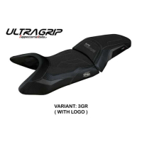 HOUSSE DE SELLE COMPATIBLE  KTM 1290 SUPER ADVENTURE S (21-22) MODÈLE LUMIAR - Type : STANDARD, Logo : AVEC LOGO, Couleur : GRIS ORANGE