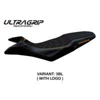 HOUSSE DE SELLE COMPATIBLE KTM 890 ADVENTURE R (21-22) MODÈLE MAZYR - Logo : AVEC LOGO, Couleur : ORANGE, Type : STANDARD