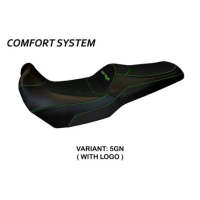 HOUSSE DE SELLE COMPATIBLE KAWASAKI VERSYS 1000 (11-18) MODÈLE LAMPEDUSA TOTAL - Couleur : BLANC, Type : STANDARD, Logo : AVEC LOGO