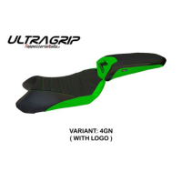 HOUSSE DE SELLE COMPATIBLE  KAWASAKI Z 1000 SX (11-16) MODÈLE COSENZA 1 - Logo : AVEC LOGO, Couleur : VERT, Type : STANDARD