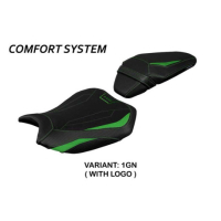 HOUSSE DE SELLE COMPATIBLE KAWASAKI Z H2 (20-22) MODÈLE ARGOS - Logo : AVEC LOGO, Couleur : ARGENT, Type : ULTRAGRIP 