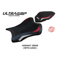 HOUSSE DE SELLE COMPATIBLE KAWASAKI NINJA ZX 10 R (21-22) MODÈLE DEXTER - Logo : AVEC LOGO, Couleur : ROUGE BLANC, Type : STANDARD