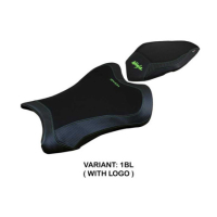 HOUSSE DE SELLE COMPATIBLE KAWASAKI NINJA ZX 10 R (21-22) MODÈLE DEXTER - Type : STANDARD, Logo : AVEC LOGO, Couleur : VERT BLANC
