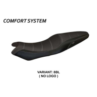 HOUSSE DE SELLE COMPATIBLE KAWASAKI ER-6N / ER-6F (05-11) MODÈLE LONDRA 1 - Logo : AVEC LOGO, Couleur : NOIR, Type : STANDARD
