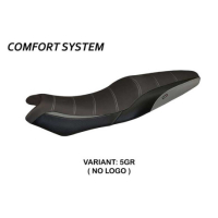 HOUSSE DE SELLE COMPATIBLE KAWASAKI ER-6N / ER-6F (05-11) MODÈLE LONDRA 1 - Logo : AVEC LOGO, Couleur : NOIR, Type : STANDARD