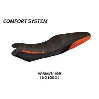 HOUSSE DE SELLE COMPATIBLE KAWASAKI ER-6N / ER-6F (05-11) MODÈLE LONDRA 1 - Logo : AVEC LOGO, Couleur : NOIR, Type : STANDARD