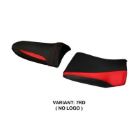 HOUSSE DE SELLE COMPATIBLE KAWASAKI Z 1000 (03-06) MODÈLE POZZUOLI 1 - Logo : AVEC LOGO, Couleur : ROUGE, Type : STANDARD