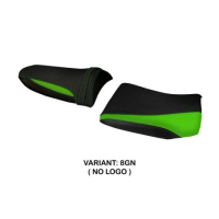 HOUSSE DE SELLE COMPATIBLE KAWASAKI Z 1000 (03-06) MODÈLE POZZUOLI 1 - Couleur : VERT, Type : STANDARD, Logo : AVEC LOGO