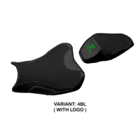 HOUSSE DE SELLE COMPATIBLE  KAWASAKI Z 900 (17-22) MODÈLE SUHL 1 - Logo : AVEC LOGO, Couleur : GRIS GRIS, Type : ULTRAGRIP 