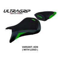 HOUSSE DE SELLE COMPATIBLE  KAWASAKI NINJA ZX 6 R (07-08) MODÈLE ANDUJAR - Logo : AVEC LOGO, Couleur : NOIR, Type : STANDARD