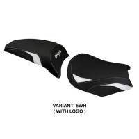 HOUSSE DE SELLE COMPATIBLE LE MODÈLE KAWASAKI NINJA 650 (17-22) SIHU - Logo : AVEC LOGO, Couleur : BLANC, Type : STANDARD