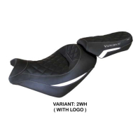 HOUSSE DE SELLE COMPATIBLE KAWASAKI VULCAN (14-22) MODÈLE TAIPEI - Logo : AVEC LOGO, Couleur : VERT MILITAITE, Type : STANDARD
