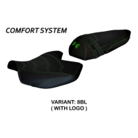 HOUSSE DE SELLE COMPATIBLE KAWASAKI Z 1000 (07-09) MODÈLE AMATRICE 2 - Couleur : VERT, Type : STANDARD, Logo : AVEC LOGO