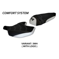 HOUSSE DE SELLE COMPATIBLE KAWASAKI Z 1000 (07-09) MODÈLE AMATRICE 2 - Logo : AVEC LOGO, Couleur : BLANC, Type : STANDARD