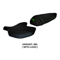HOUSSE DE SELLE COMPATIBLE KAWASAKI Z 1000 (07-09) MODÈLE AMATRICE 2 - Logo : AVEC LOGO, Couleur : BLANC, Type : STANDARD