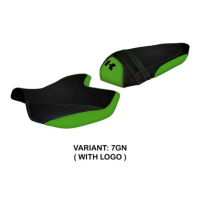 HOUSSE DE SELLE COMPATIBLE KAWASAKI Z 1000 (07-09) MODÈLE AMATRICE 2 - Couleur : BLANC, Type : STANDARD, Logo : AVEC LOGO