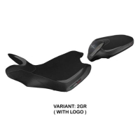 HOUSSE DE SELLE COMPATIBLE MV AGUSTA TURISMO VELOCE (14-20) MODÈLE SAHARA - Logo : AVEC LOGO, Couleur : ROUGE, Type : STANDARD