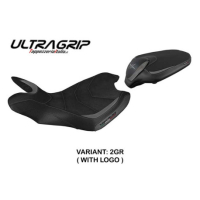 HOUSSE DE SELLE COMPATIBLE MV AGUSTA TURISMO VELOCE (14-20) MODÈLE SAHARA - Couleur : BLANC, Logo : AVEC LOGO, Type : ULTRAGRIP