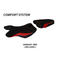 HOUSSE DE SELLE COMPATIBLE SUZUKI GSR 750 (10-17) MODÈLE SIENA 2 - Logo : AVEC LOGO, Couleur : ROUGE, Type : CONFORT