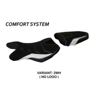 HOUSSE DE SELLE COMPATIBLE SUZUKI GSR 750 (10-17) MODÈLE SIENA 2 - Logo : AVEC LOGO, Couleur : ROUGE, Type : CONFORT