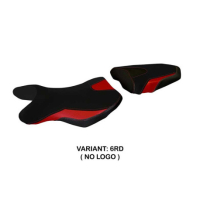 HOUSSE DE SELLE COMPATIBLE SUZUKI GSR 750 (10-17) MODÈLE SIENA 2 - Logo : AVEC LOGO, Couleur : ROUGE, Type : CONFORT