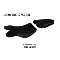 HOUSSE DE SELLE COMPATIBLE SUZUKI GSR 750 (10-17) MODÈLE SIENA 2 - Logo : AVEC LOGO, Couleur : ARGENT, Type : CONFORT