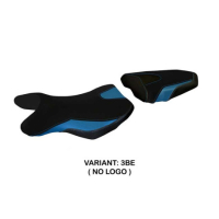 HOUSSE DE SELLE COMPATIBLE SUZUKI GSR 750 (10-17) MODÈLE SIENA 2 - Couleur : BLANC, Type : CONFORT, Logo : AVEC LOGO