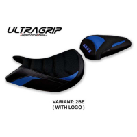 HOUSSE DE SELLE COMPATIBLE SUZUKI GSX S 1000 (21-22) MODÈLE LINDI CONFORT, BLEU, - Logo : AVEC LOGO, Couleur : BLANC, Type : STANDARD