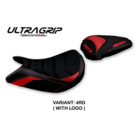 HOUSSE DE SELLE COMPATIBLE SUZUKI GSX S 1000 (21-22) MODÈLE LINDI CONFORT, BLEU, - Logo : AVEC LOGO, Couleur : NOIR, Type : ULTRAGRIP