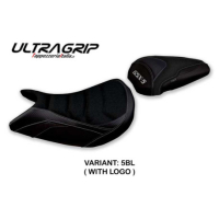 HOUSSE DE SELLE COMPATIBLE SUZUKI GSX S 1000 (21-22) MODÈLE LINDI CONFORT, BLEU, - Logo : AVEC LOGO, Couleur : BLANC, Type : ULTRAGRIP