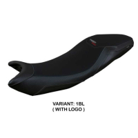 HOUSSE DE SELLE COMPATIBLE TRIUMPH TIGER 660 (21-22) MODÈLE DERRY - Logo : AVEC LOGO, Couleur : ROUGE GRIS, Type : STANDARD