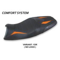 HOUSSE DE SELLE COMPATIBLE TRIUMPH SPEED TRIPLE (05-10) MODÈLE JORGE - Logo : SANS LOGO, Couleur : ORANGE, Type : STANDARD