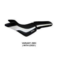 HOUSSE DE SELLE COMPATIBLE TRIUMPH TIGER 800/800 XC (10-20) MODÈLE PADOVA - Type : STANDARD, Logo : AVEC LOGO, Couleur : GRIS GRIS