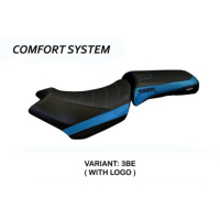 HOUSSE DE SELLE COMPATIBLE TRIUMPH TIGER 1200 (18-21) MODÈLE VENEZIA 1 - Type : STANDARD, Logo : AVEC LOGO, Couleur : VERT MILITAITE 