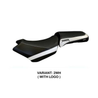 HOUSSE DE SELLE COMPATIBLE TRIUMPH TIGER 1200 (18-21) MODÈLE VENEZIA 1 - Type : STANDARD, Logo : AVEC LOGO, Couleur : VERT MILITAITE