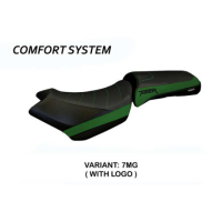 HOUSSE DE SELLE COMPATIBLE TRIUMPH TIGER 1200 (18-21) MODÈLE VENEZIA 1 - Couleur : ROUGE, Type : STANDARD, Logo : AVEC LOGO