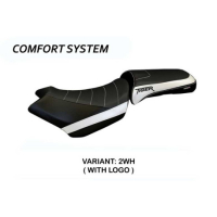 HOUSSE DE SELLE COMPATIBLE TRIUMPH TIGER 1200 (18-21) MODÈLE VENEZIA 1 - Couleur : ROUGE, Type : STANDARD, Logo : AVEC LOGO