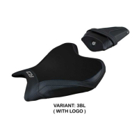 HOUSSE DE SELLE COMPATIBLE YAMAHA R7 (21-22) MODÈLE THERA - Logo : AVEC LOGO, Couleur : ROUGE BLANC, Type : STANDARD