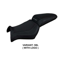HOUSSE DE SELLE COMPATIBLE YAMAHA MT-03 (06-14) MODÈLE ALGAR - Logo : AVEC LOGO, Couleur : BLANC, Type : STANDARD
