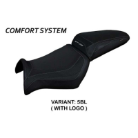 HOUSSE DE SELLE COMPATIBLE YAMAHA MT-03 (06-14) MODÈLE ALGAR - Couleur : JAUNE, Type : STANDARD, Logo : AVEC LOGO 