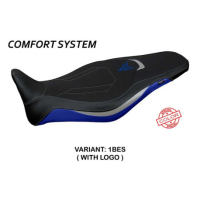 HOUSSE DE SELLE COMPATIBLE YAMAHA MT-09 (21-22) MODÈLE ATOS SPECIAL COLOR - Logo : AVEC LOGO, Couleur : ROUGE GRIS, Type : ULTRAGRIP 