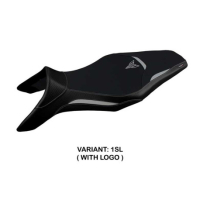 HOUSSE DE SELLE COMPATIBLE YAMAHA MT-09 (13-20) MODÈLE ASHA - Logo : AVEC LOGO, Couleur : NOIR, Type : STANDARD