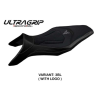 HOUSSE DE SELLE COMPATIBLE YAMAHA MT-09 (13-20) MODÈLE ASHA - Logo : AVEC LOGO, Couleur : GRIS GRIS, Type : STANDARD