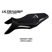 HOUSSE DE SELLE COMPATIBLE YAMAHA MT-09 (13-20) MODÈLE ASHA - Logo : AVEC LOGO, Couleur : GRIS GRIS, Type : STANDARD