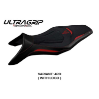 HOUSSE DE SELLE COMPATIBLE YAMAHA MT-09 (13-20) MODÈLE ASHA - Couleur : ORANGE, Logo : AVEC LOGO, Type : ULTRAGRIP