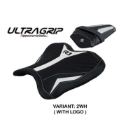 HOUSSE DE SELLE COMPATIBLE YAMAHA R1 (15-22) MODÈLE KAGRAN ULTRAGRIP, NOIR, AVEC - Couleur : ROUGE, Logo : AVEC LOGO, Type : ULTRAGRIP