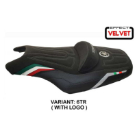 HOUSSE DE SELLE COMPATIBLE YAMAHA T-MAX (08-16) MODÈLE I LOVE ITALY CONFORT, ARG - Logo : AVEC LOGO, Couleur : TRICOLORE, Type : STANDARD