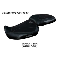 HOUSSE DE SELLE COMPATIBLE YAMAHA TRACER 9/9 GT (21-22) MODÈLE GADIR - Type : STANDARD, Logo : AVEC LOGO, Couleur : GRIS GRIS