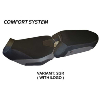 HOUSSE DE SELLE COMPATIBLE YAMAHA TRACER 900 (18-20) MODÈLE RIO 2 - Logo : AVEC LOGO, Couleur : NOIR, Type : STANDARD